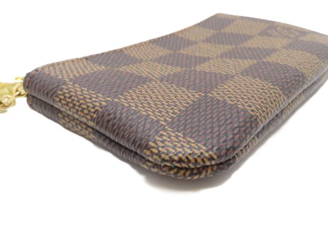 Louis Vuitton Pochette Cles Damier Key Case Canvas Brown Key Holder — view 7