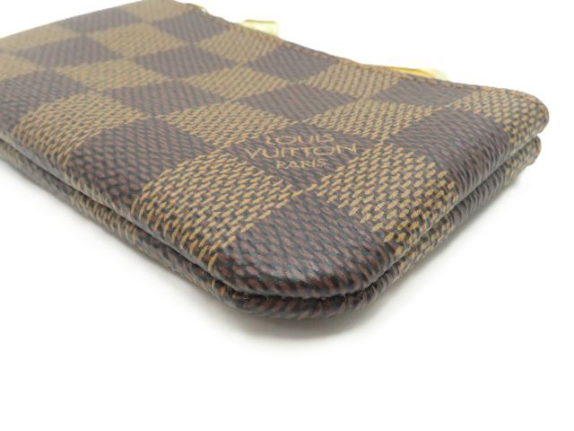 Louis Vuitton Pochette Cles Damier Key Case Canvas Brown Key Holder — view 6