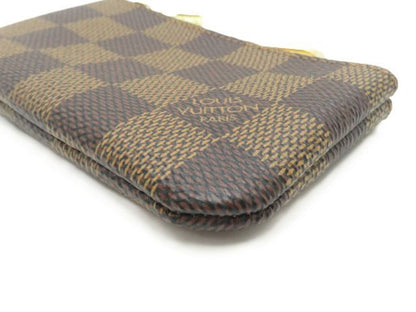 Louis Vuitton Pochette Cles Damier Key Case Canvas Brown Key Holder — view 6
