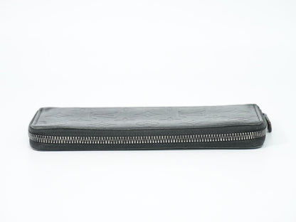 Louis Vuitton LV Zippy Wallet Vertical Monogram Shadow Noir Black — view 5
