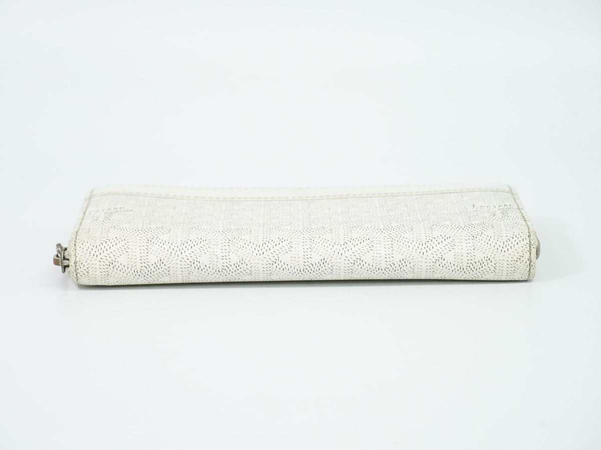 Goyard Matignon GM Zip Around Wallet White — view 3