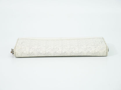 Goyard Matignon GM Zip Around Wallet White — view 3