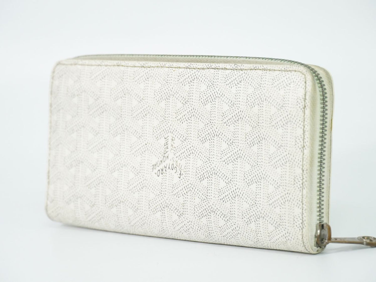 Goyard Matignon GM Zip Around Wallet White — view 2