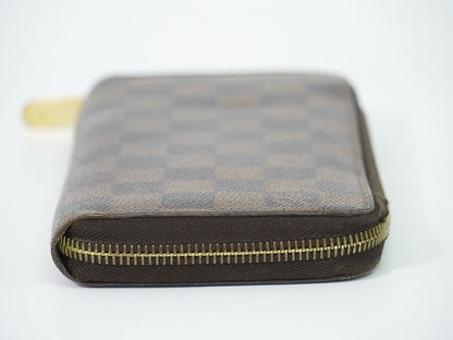 Louis Vuitton LV Vintage Zippy Wallet Damier Ebene Brown — view 5