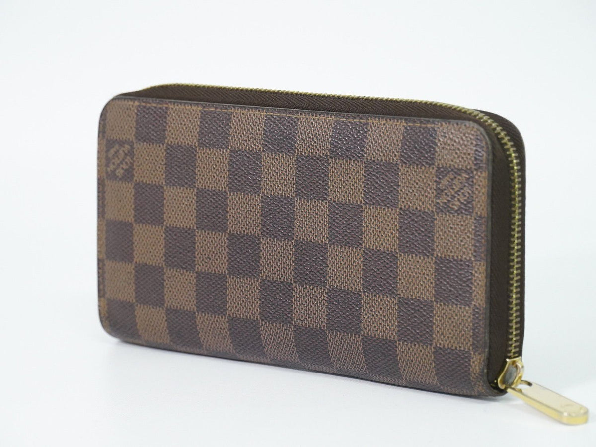 Louis Vuitton LV Vintage Zippy Wallet Damier Ebene Brown — view 2