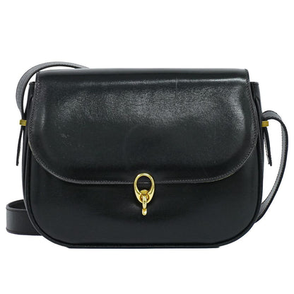 Celine Leather Shoulder Bag Pochette Black