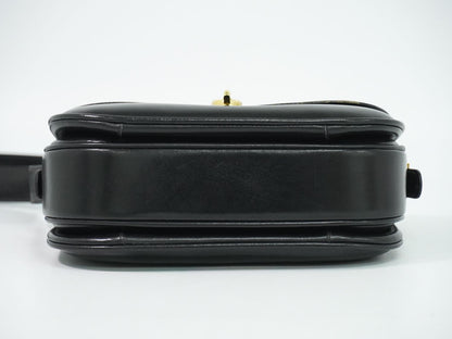 Celine Leather Shoulder Bag Pochette Black — view 3