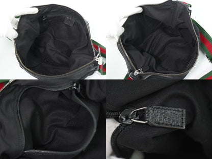Gucci Sherry Line GG Canvas Shoulder Bag Pochette Black Shelly — view 8
