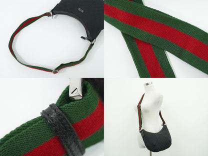 Gucci Sherry Line GG Canvas Shoulder Bag Pochette Black Shelly — view 6