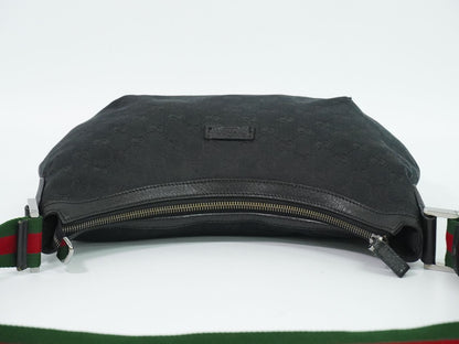 Gucci Sherry Line GG Canvas Shoulder Bag Pochette Black Shelly — view 5