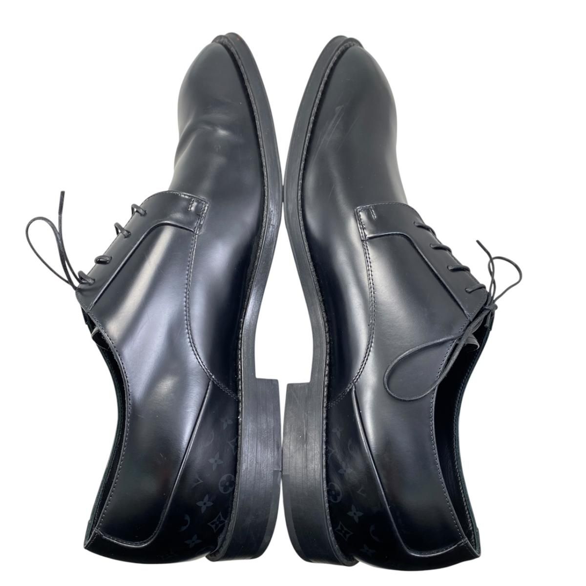 Louis Vuitton Leather Shoes Kensington Derby Black Monogram 10 — view 6