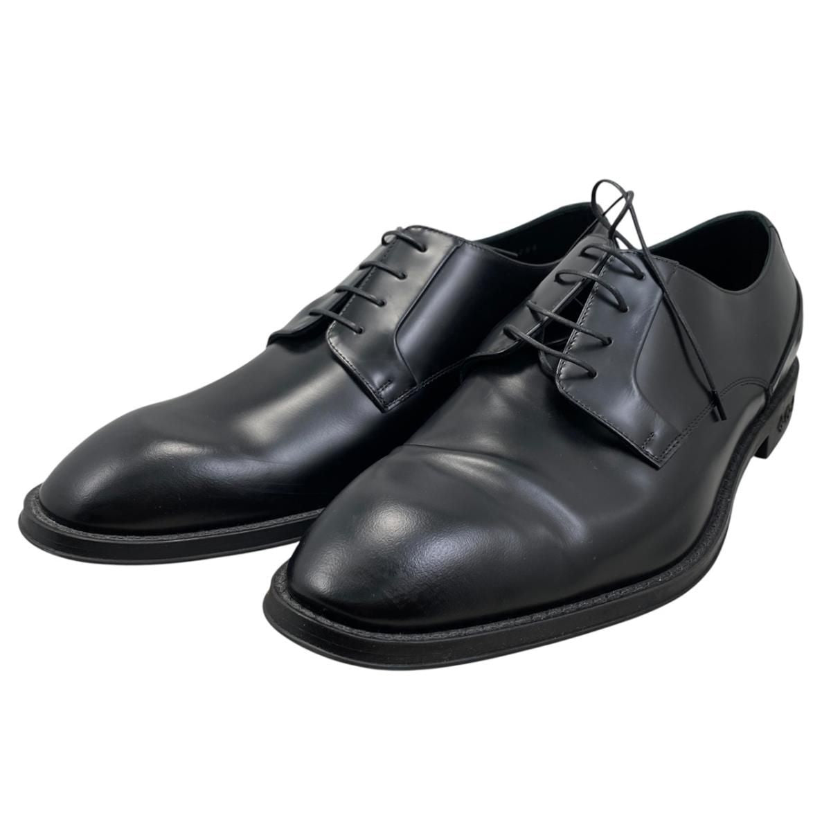 Louis Vuitton Leather Shoes Kensington Derby Black Monogram 10