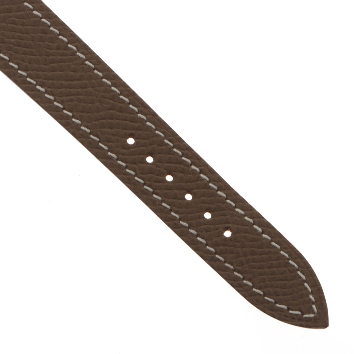 Hermes H Watch Leather Strap White Dial — view 7