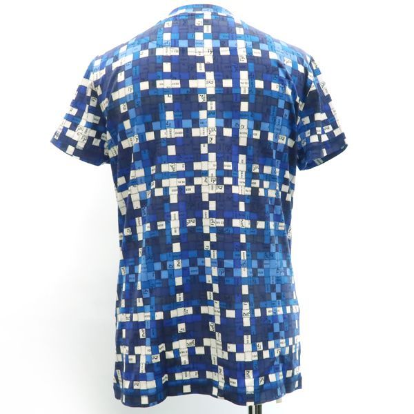 Hermes T-Shirt Bolduc Check Blue Cotton Ribbon Included 34 — view 3