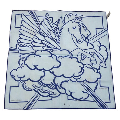 Hermes Handkerchief Light Blue Pegase Pop — view 2