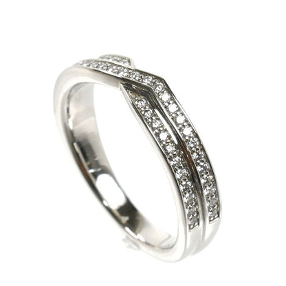 Harry Winston Platinum Tryst Two Row Band Ring Diamond — view 2