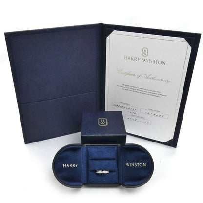Harry Winston Platinum Tryst Two Row Band Ring Diamond — view 8
