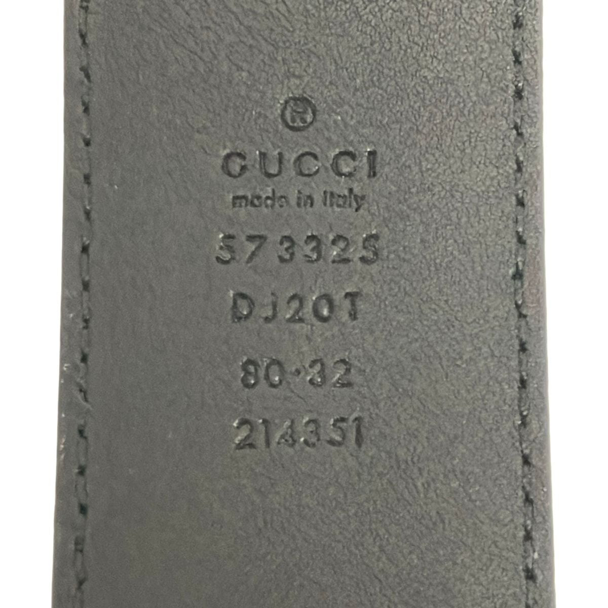 Gucci Belt 80 32 Black Leather — view 3