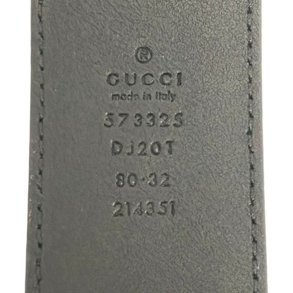 Gucci Belt 80 32 Black Leather — view 3
