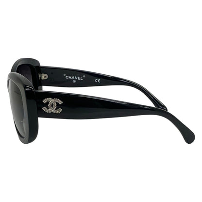Chanel Sunglasses Black CC Logo Eyewear — view 2