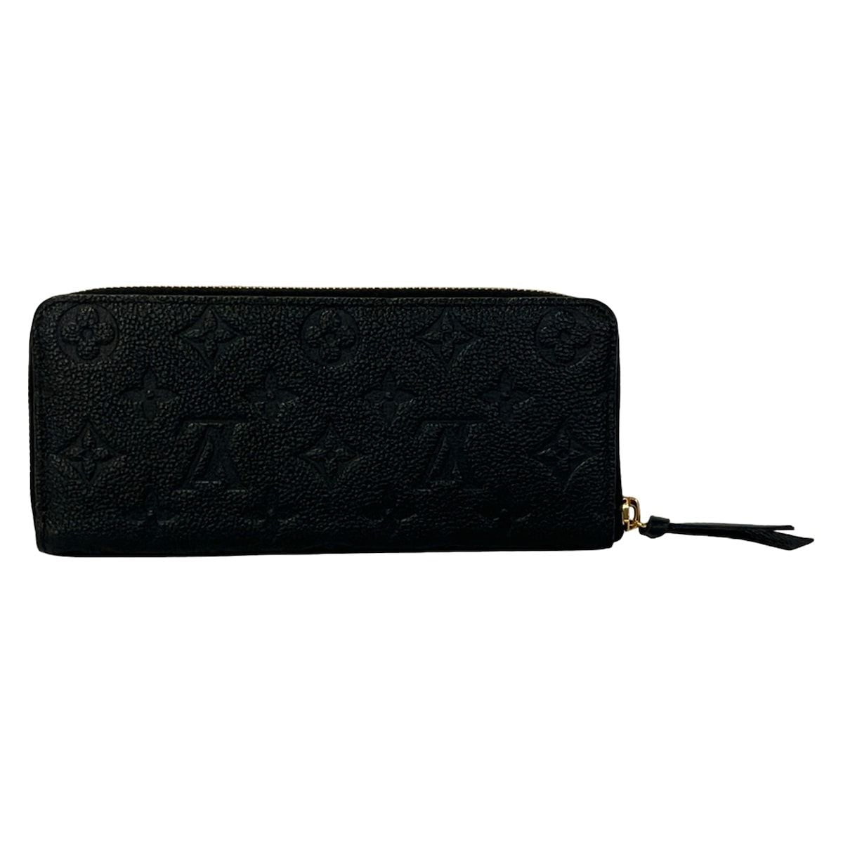 Louis Vuitton Wallet Monogram Empreinte Portefeuille Clemence Noir Leather — view 2