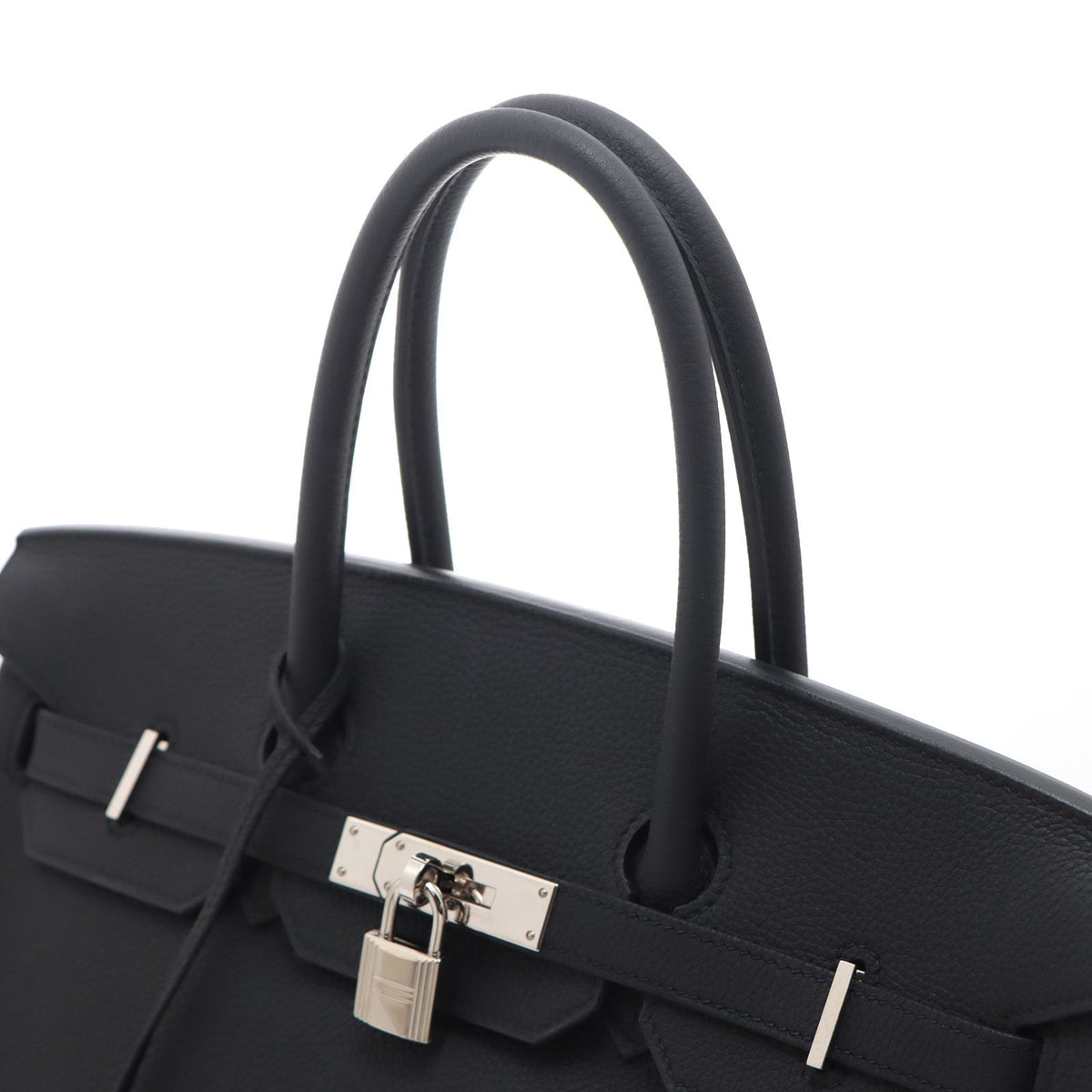 Hermes Birkin 35 Black Silver Handbag Togo — view 4