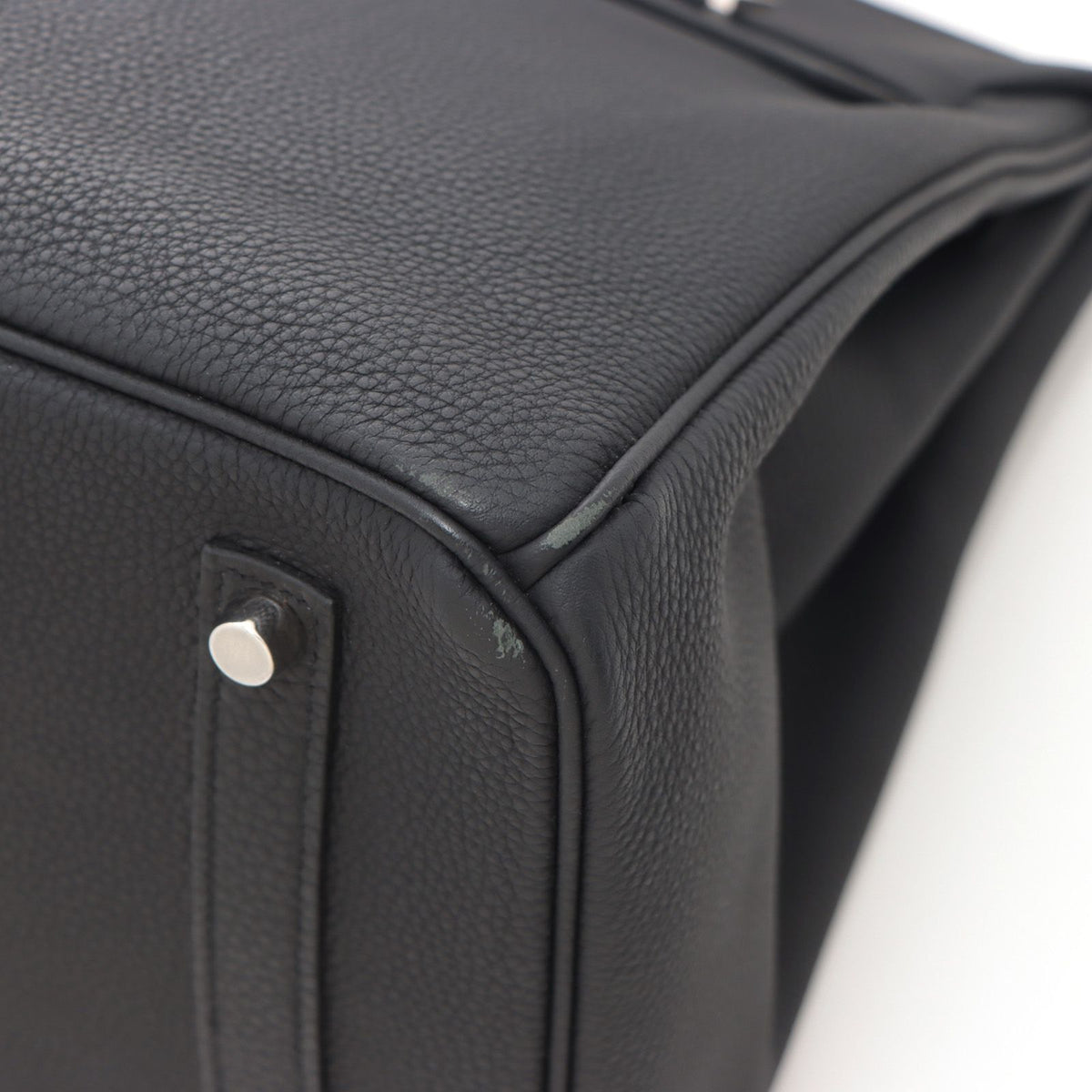 Hermes Birkin 35 Black Silver Handbag Togo — view 8