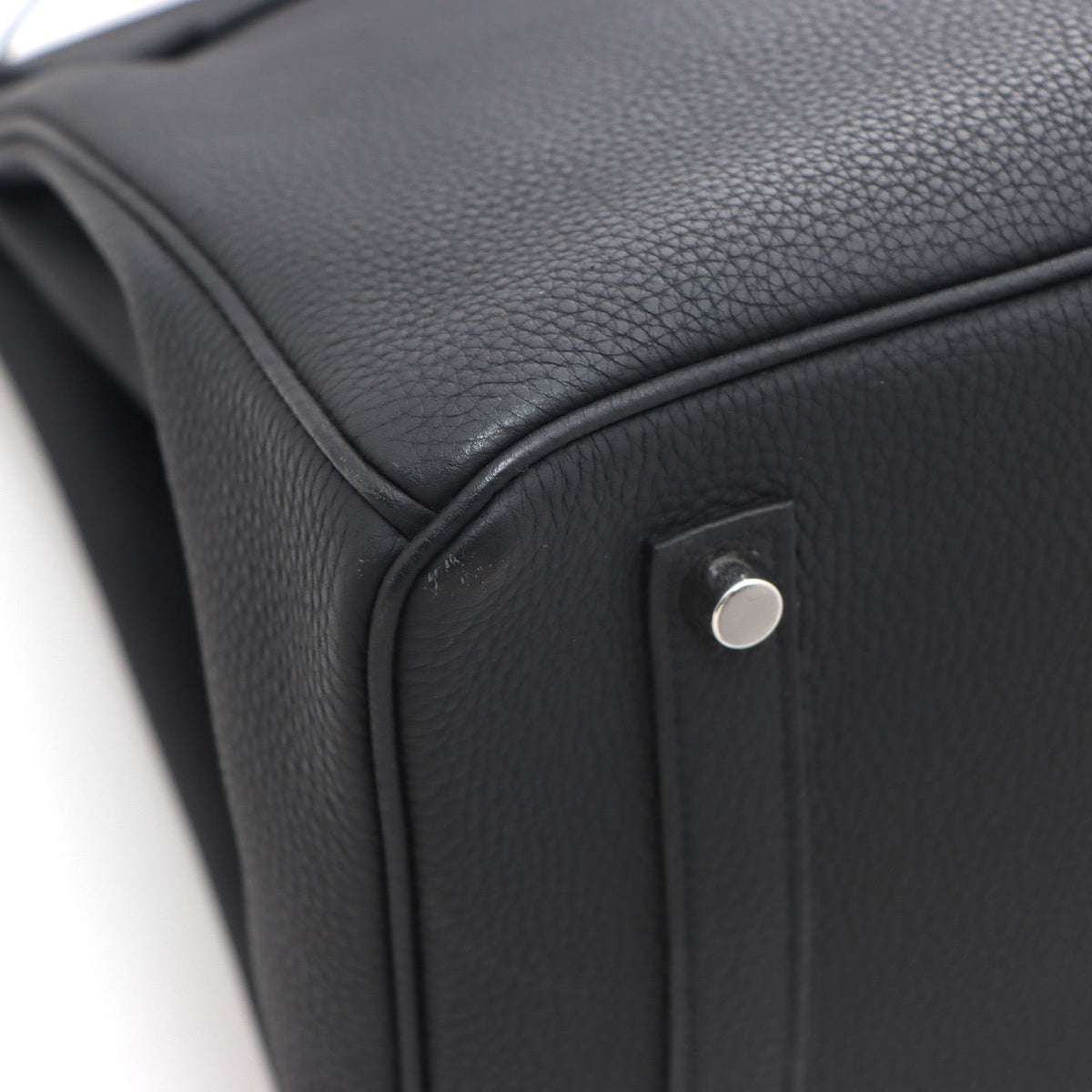 Hermes Birkin 35 Black Silver Handbag Togo — view 7
