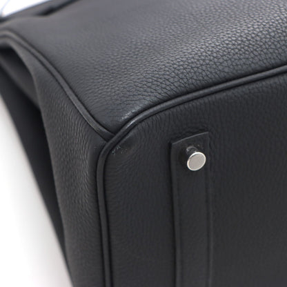 Hermes Birkin 35 Black Silver Handbag Togo — view 7