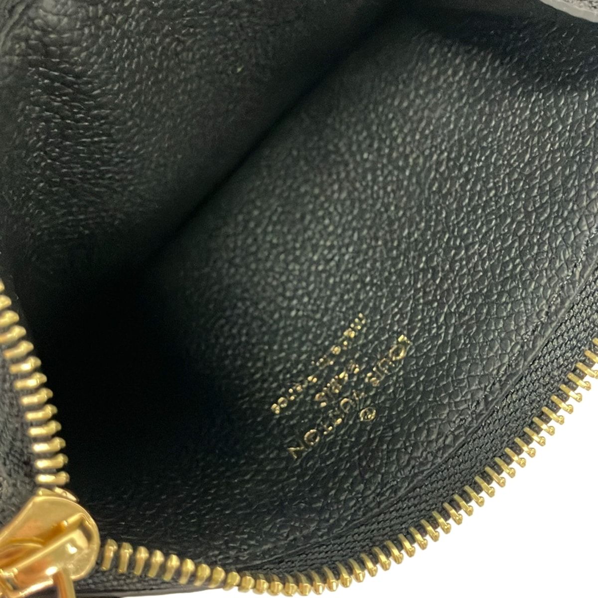 Louis Vuitton Coin Purse Monogram Empreinte Card Case Romy Noir Leather Cowhide — view 3