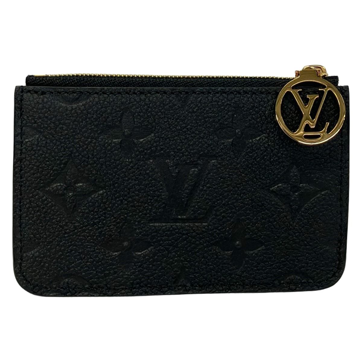 Louis Vuitton Coin Purse Monogram Empreinte Card Case Romy Noir Leather Cowhide — view 2