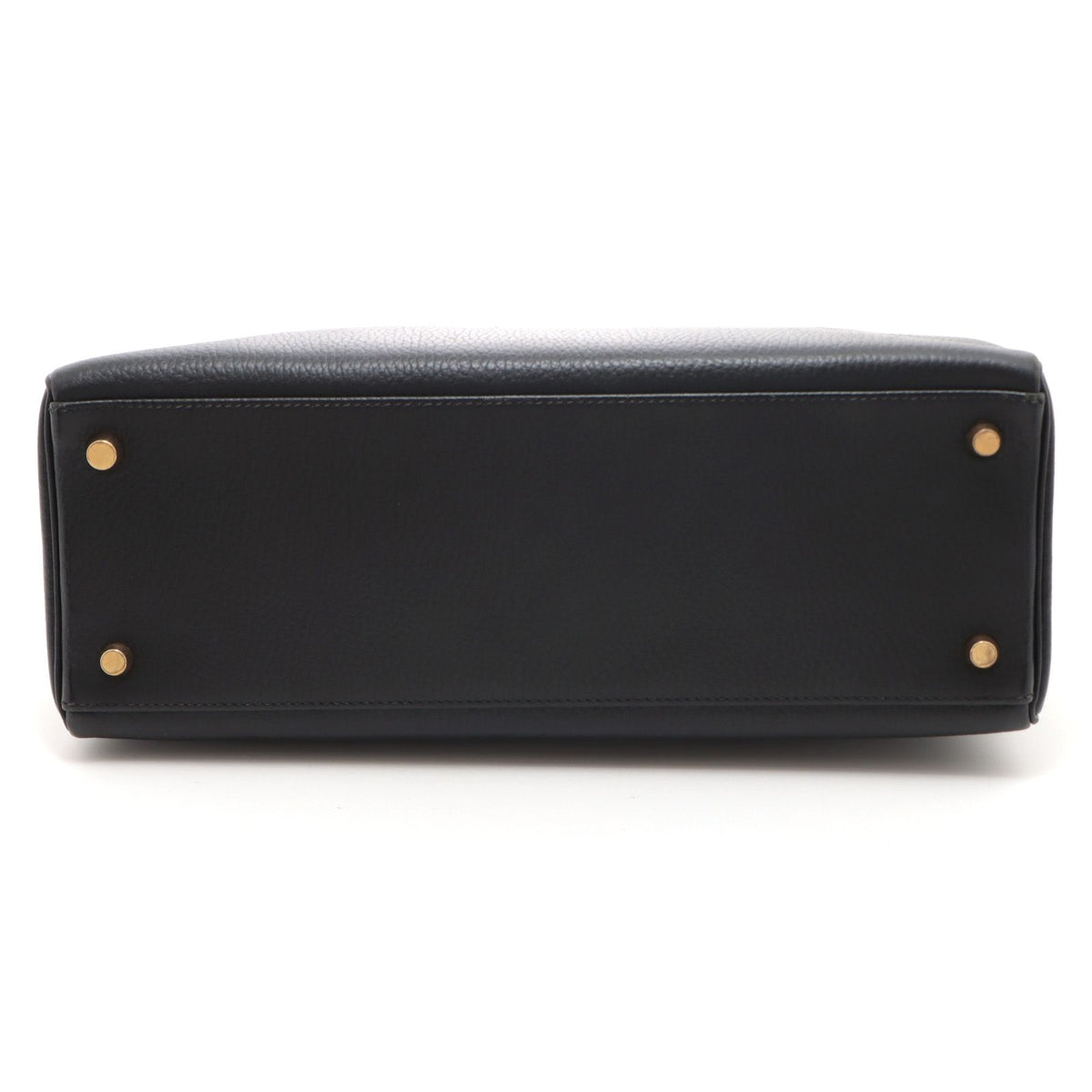 Hermes Kelly 32 Black Retourne Handbag Ardennes — view 3