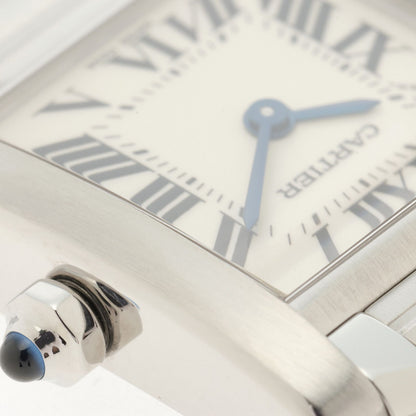Cartier Tank Francaise SM Watch Steel Silver Dial Quartz — view 5