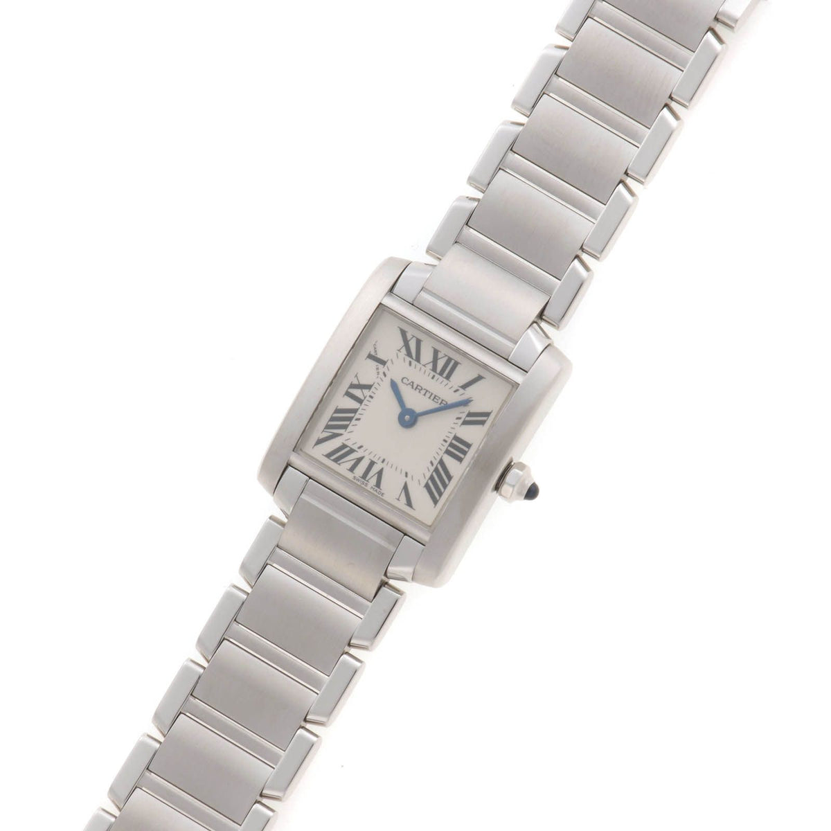 Cartier Tank Francaise SM Watch Steel Silver Dial Quartz — view 2