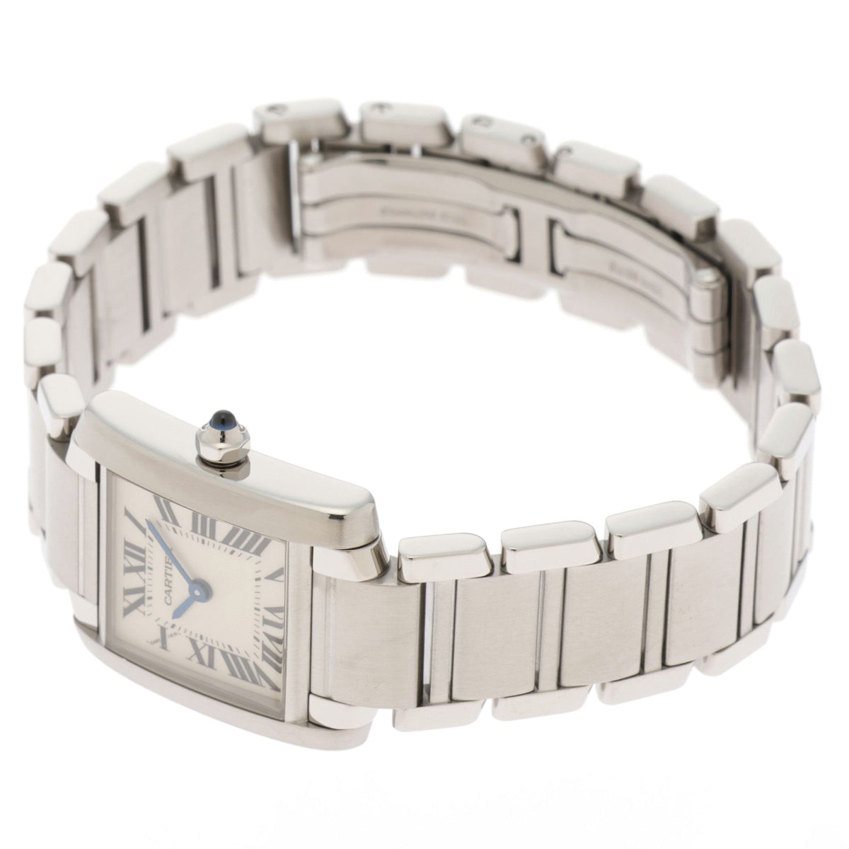 Cartier Tank Francaise SM Watch Steel Silver Dial Quartz — view 3