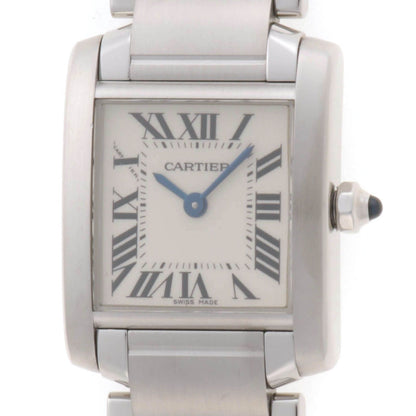 Cartier Tank Francaise SM Watch Steel Silver Dial Quartz