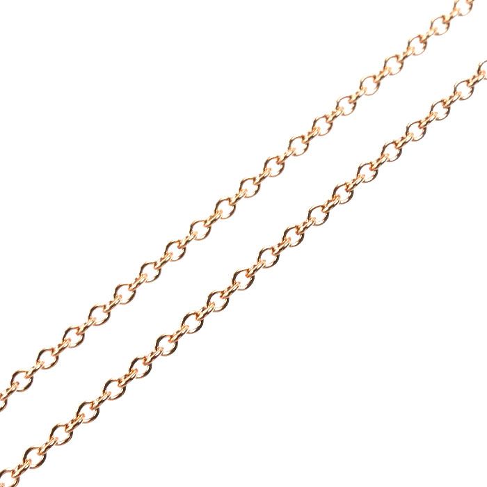 Tiffany & Co 18k Pink Gold Open Heart 11 Necklace Diamond 40 — view 4