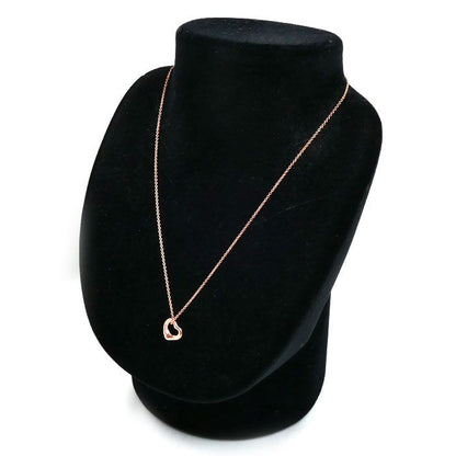 Tiffany & Co 18k Pink Gold Open Heart 11 Necklace Diamond 40 — view 8