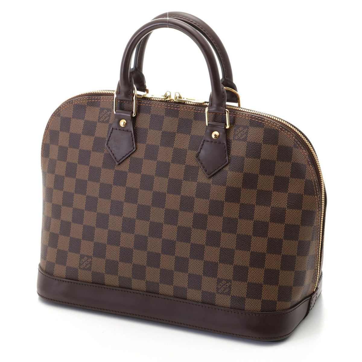 Louis Vuitton Alma Damier Handbag Canvas Brown — view 2