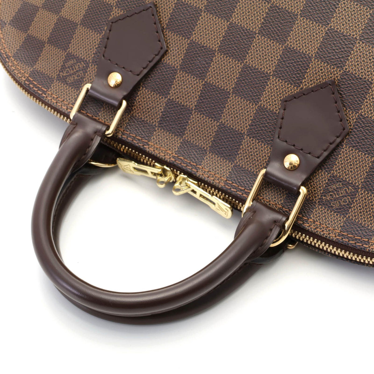 Louis Vuitton Alma Damier Handbag Canvas Brown — view 4