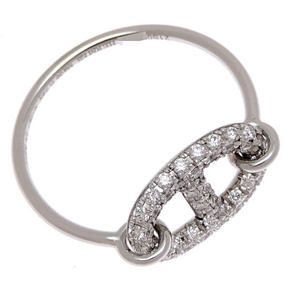 Hermes Ronde PM Diamond Ring 750 White Gold 0.32ct — view 3