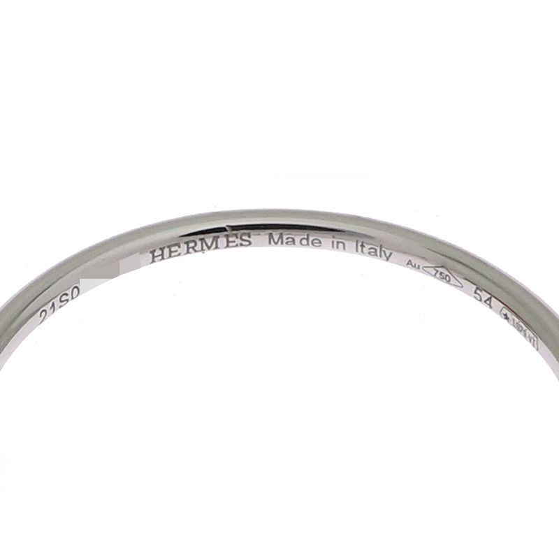 Hermes Ronde PM Diamond Ring 750 White Gold 0.32ct — view 5