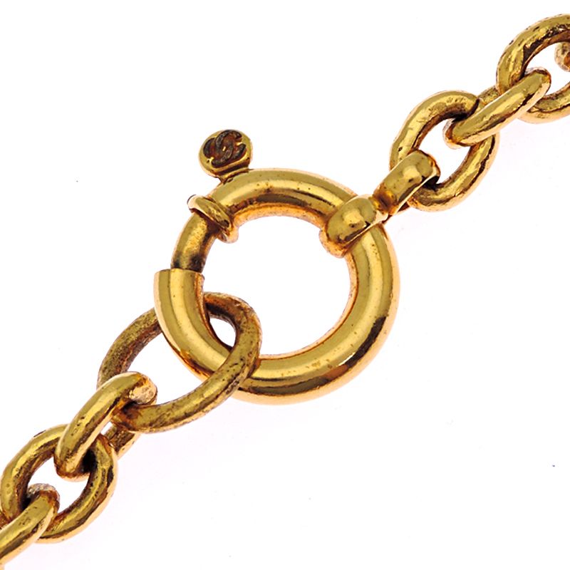 Chanel Triple Coco Necklace Gold Plated — view 4