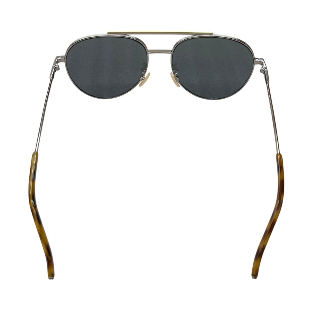 Fendi Sunglasses Silver Frame Tortoiseshell Eyewear — view 4
