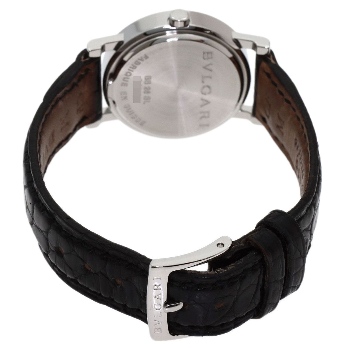 Bvlgari 12 Diamond Watch SS Leather — view 7