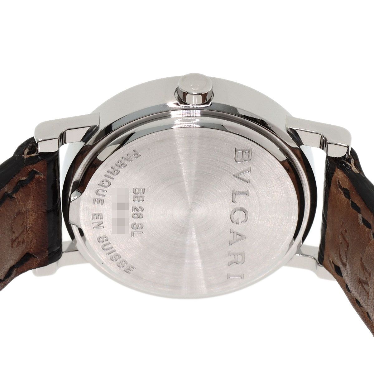 Bvlgari 12 Diamond Watch SS Leather — view 6