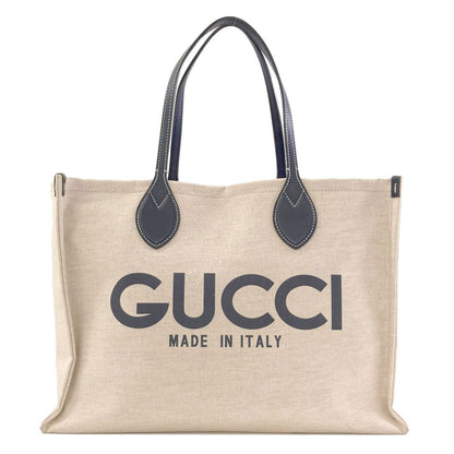 Gucci Logo Tote Bag Canvas