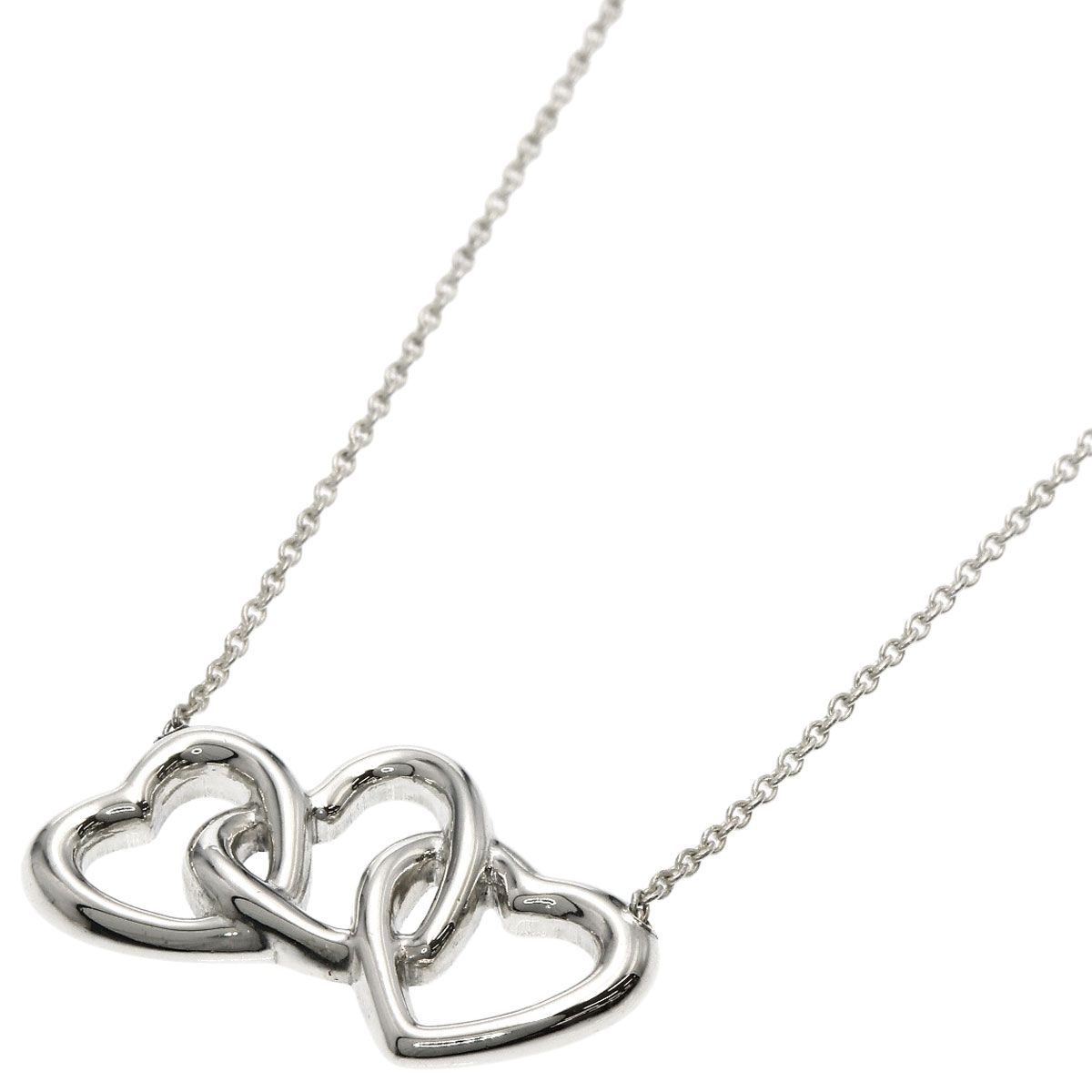 Tiffany & Co Triple Heart Necklace Silver