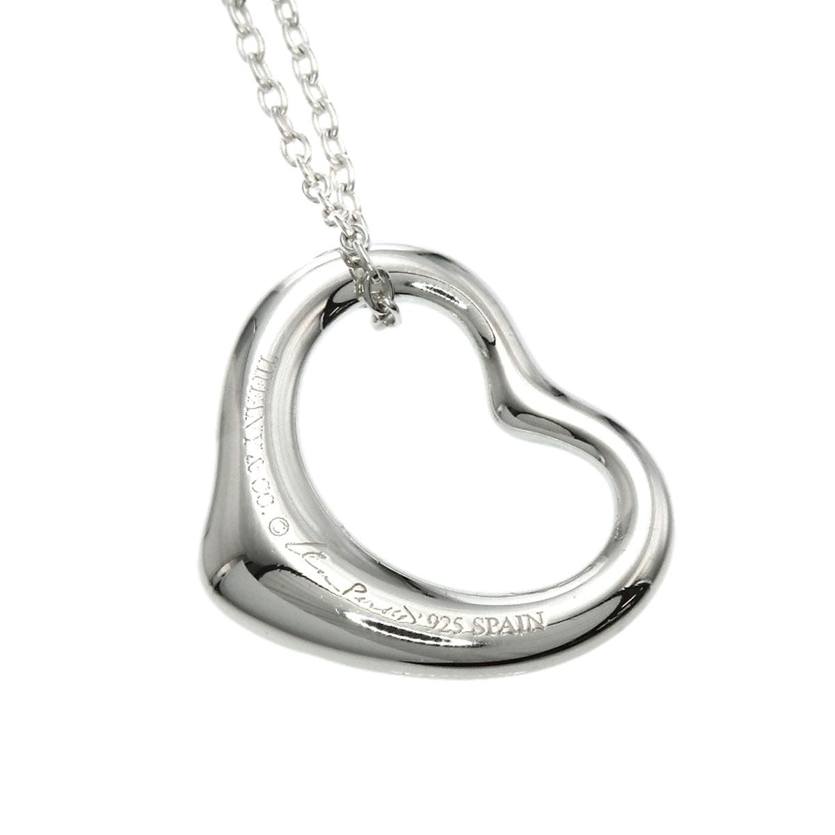 Tiffany & Co Open Heart Necklace Silver — view 4