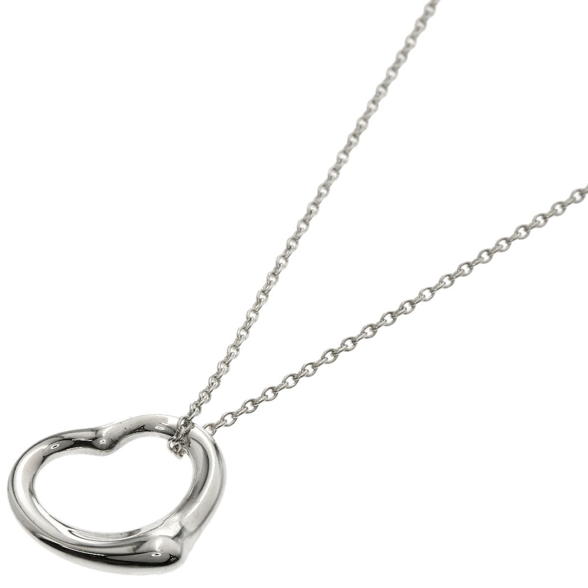 Tiffany & Co Open Heart Necklace Silver